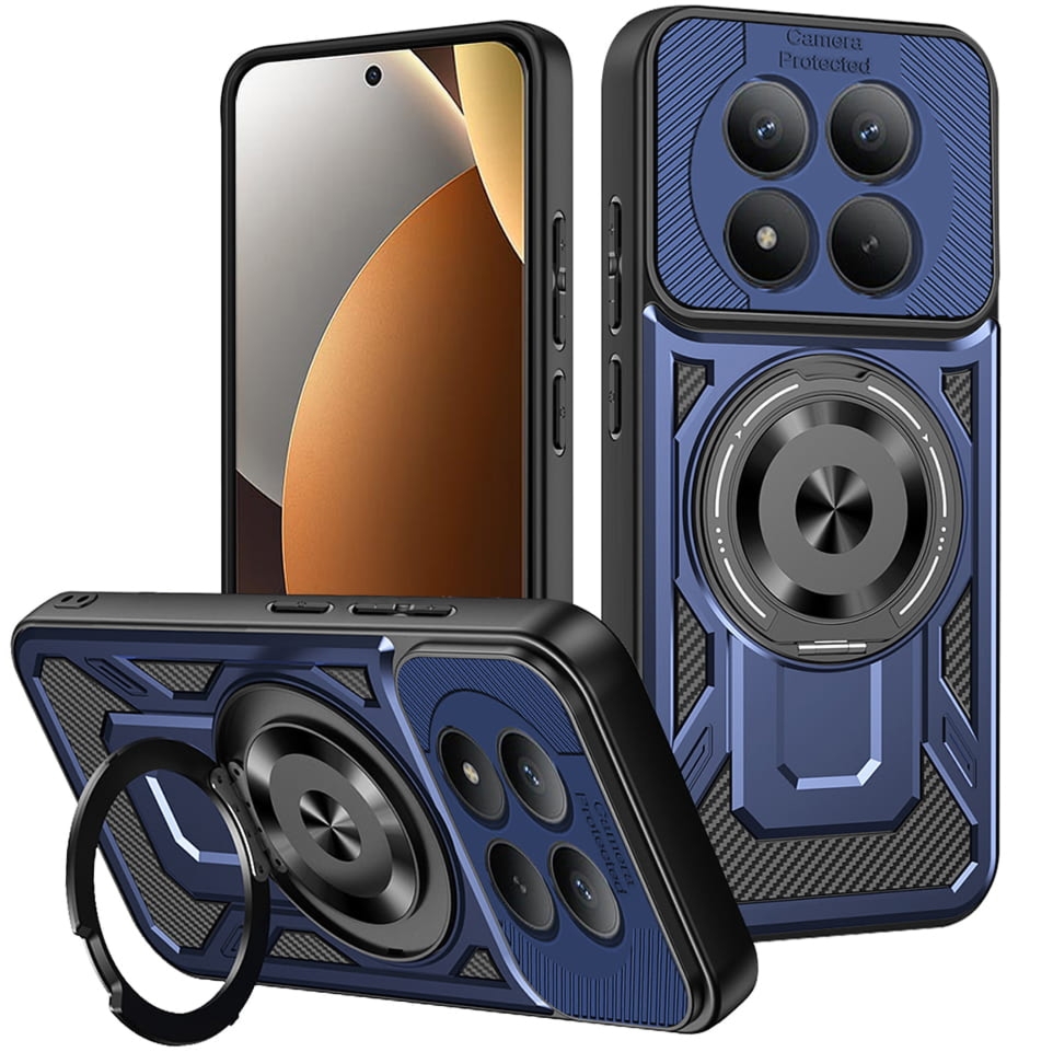 OUTLET: Etui Techsuit RuggedCam do Xiaomi Redmi Note 15 Pro 5G, niebiesko-czarne