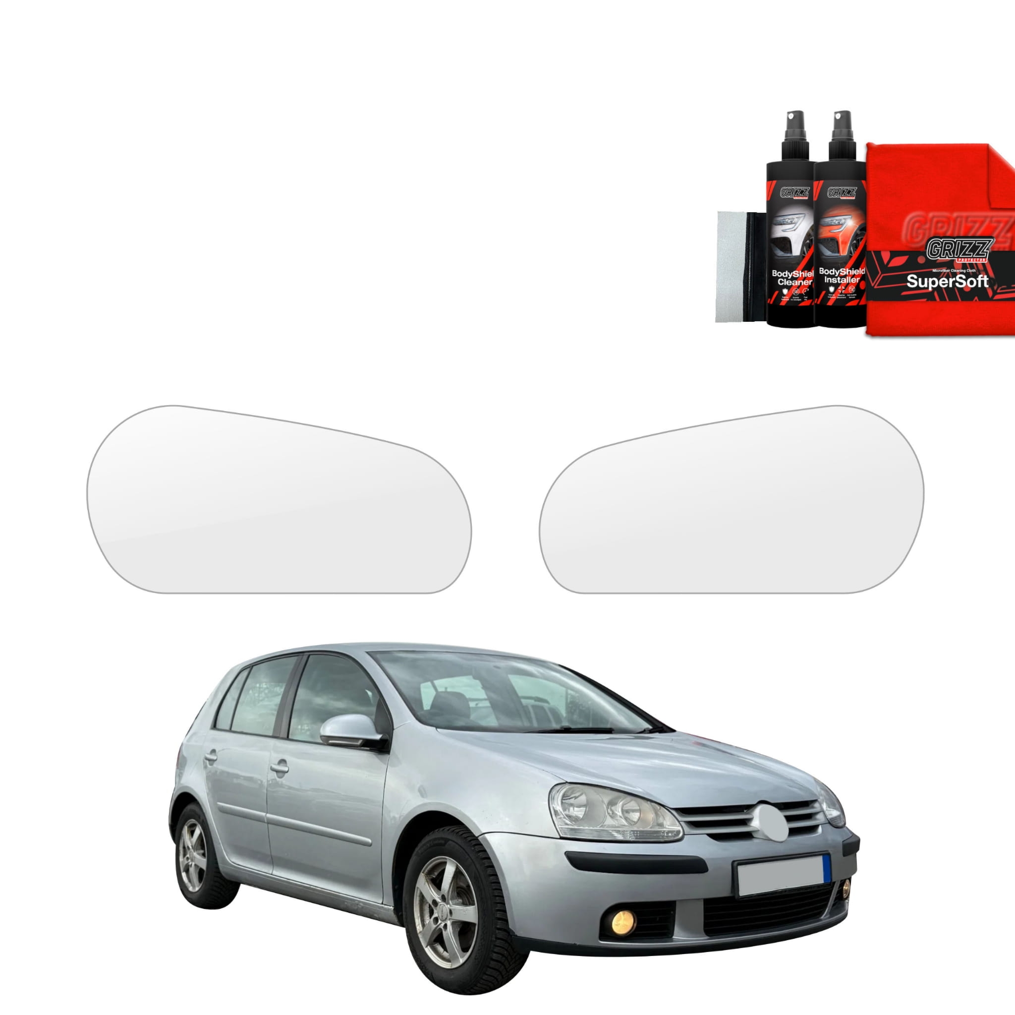 2w1 Folia ochronna na lampy Grizz Protector do Volkswagen Golf 5 Hatchback 5D (2003-2009)