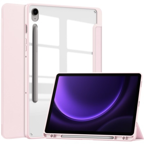 Image of Etui Bizon Case Tab Clear Matt do Galaxy Tab S9 / S9 FE, jasnoróżowe