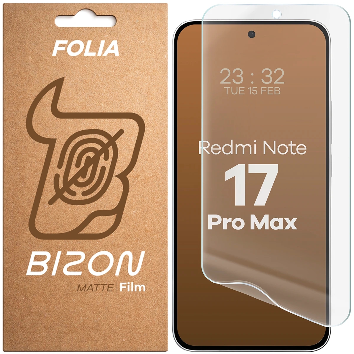 Folia matowa Bizon Film Matte do Xiaomi Redmi Note 17 Pro Max 5G, 1 sztuka