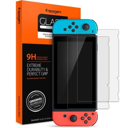 Image of OUTLET: Szkło do etui Spigen Glas.tr Slim 2-Pack Nintendo Switch