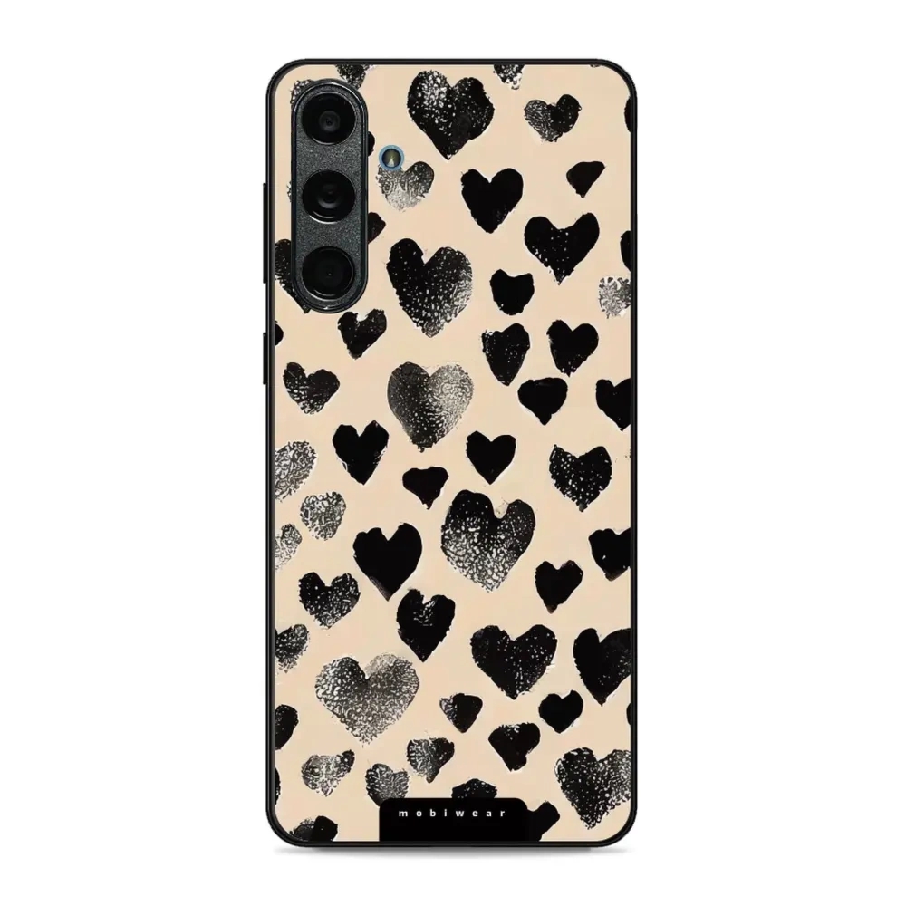 Etui ochronne do Galaxy M55 5G, Mobiwear Glossy Case, beżowa miłość