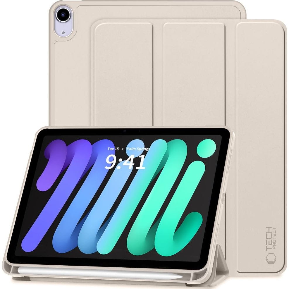 Image of Etui Tech-Protect SC Pen do iPad Mini 8,3" 7 gen. 2024 / 6 gen. 2021, beżowe