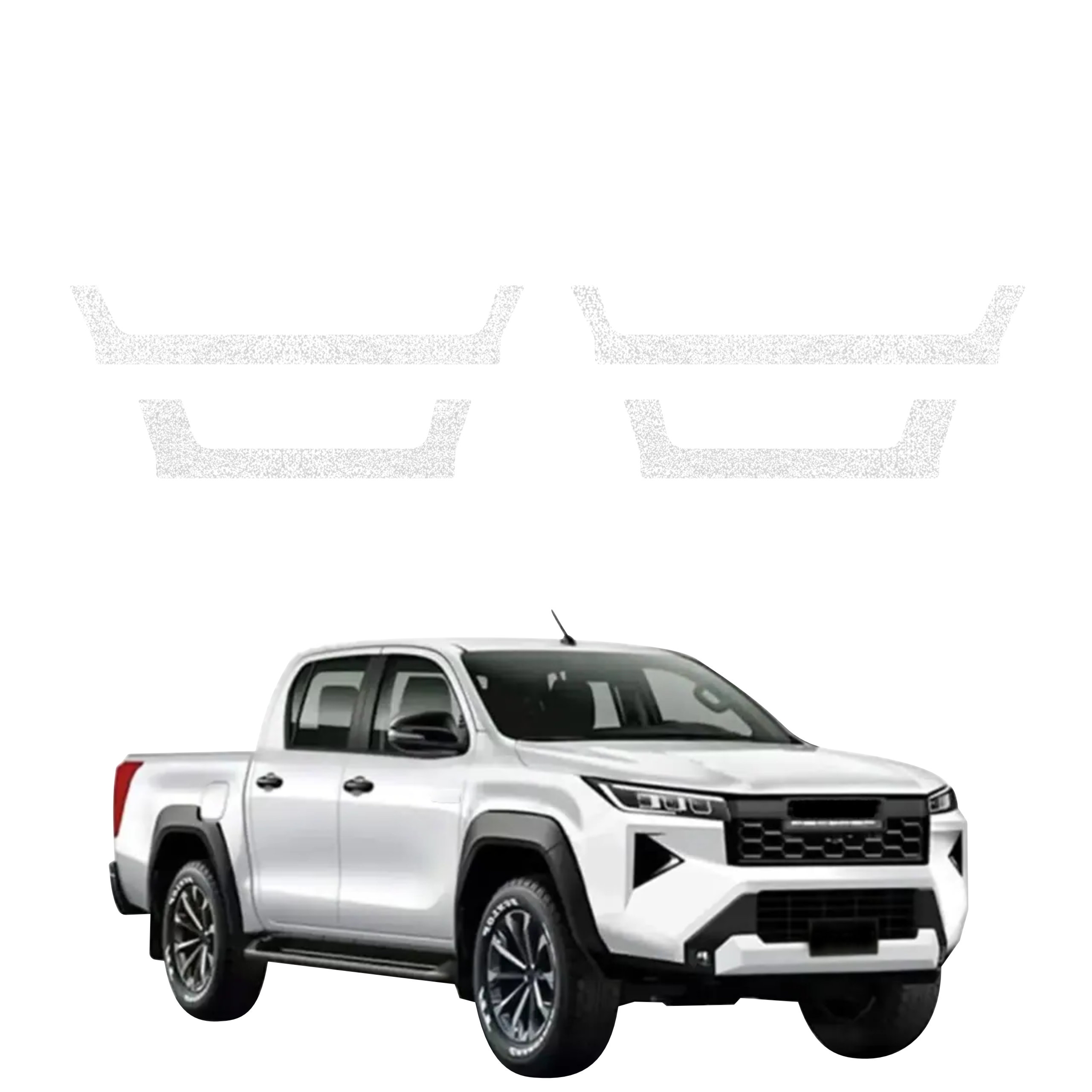 4w1 Biała powłoka techniczna Grizz Protector na progi Toyota Hilux (2026)