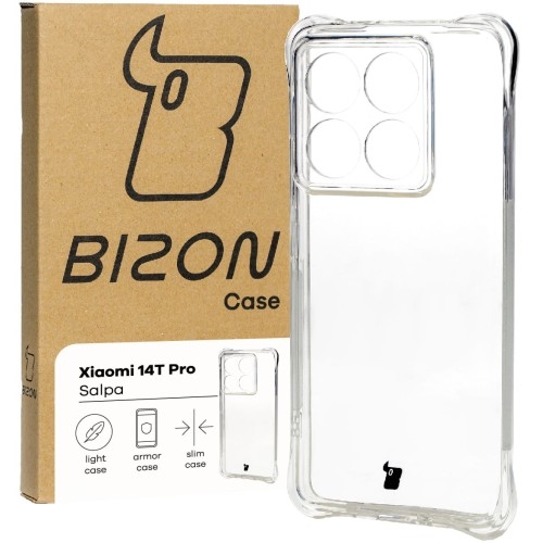 Image of Elastyczne etui Bizon Case Salpa do Xiaomi 14T Pro, przezroczyste