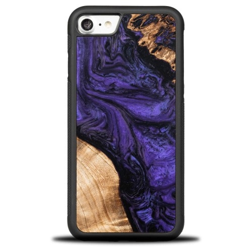 Image of Drewniane etui do iPhone SE 2022 / 2020 / 8 / 7, Bewood Unique Violet