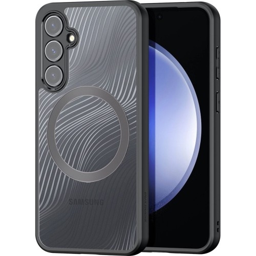 Image of Etui Dux Ducis AIMO Series Premium Case z MagSafe do Galaxy S23 FE, przezroczyste z czarną ramką