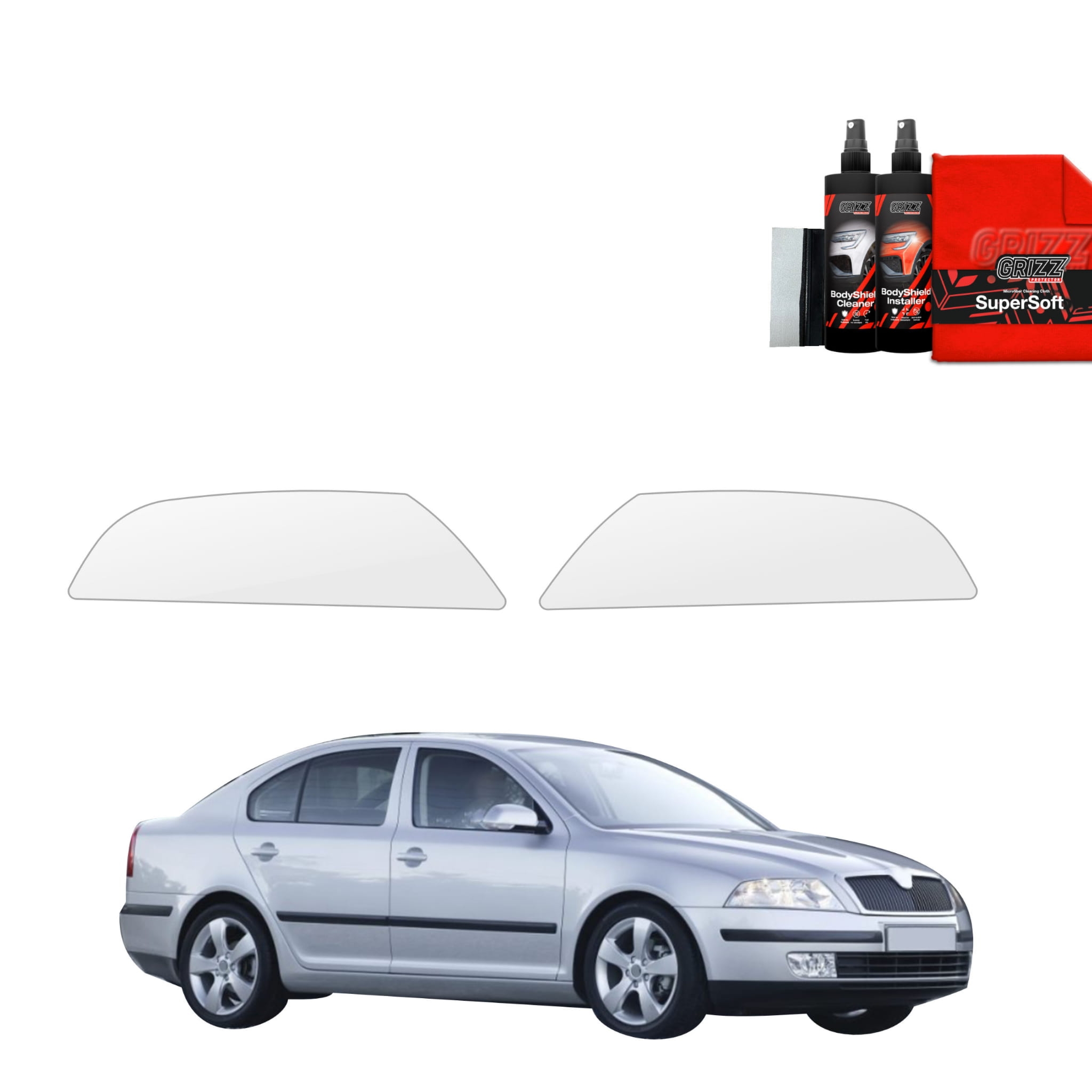 2w1 Folia ochronna na lampy Grizz Protector do Skoda Octavia 2 (2004-2008)