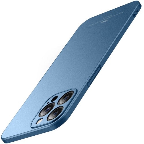 Image of Etui MSVII Matte iPhone 13 Pro Max, niebieskie