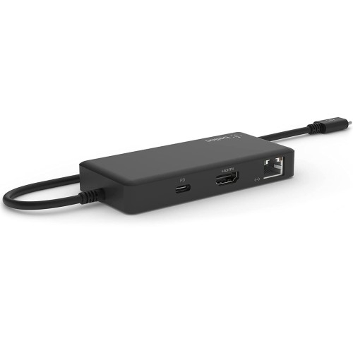 Image of Stacja, hub Belkin Connect USB-C 5-in-1 Multiport Adapter 100W do Chromebook, czarna