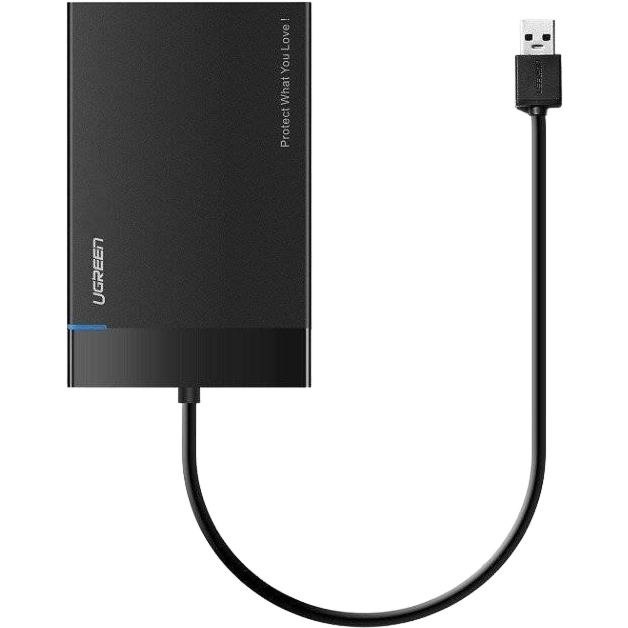 Kieszeń na dysk Ugreen US221, obudowa dysku twardego na dysk SATA 2,5″ z portem USB-A, 5 Gb/s, czarna