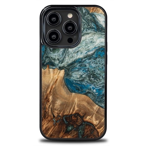 Image of Drewniane etui Bewood do iPhone 14 Pro, Planets - Ziemia