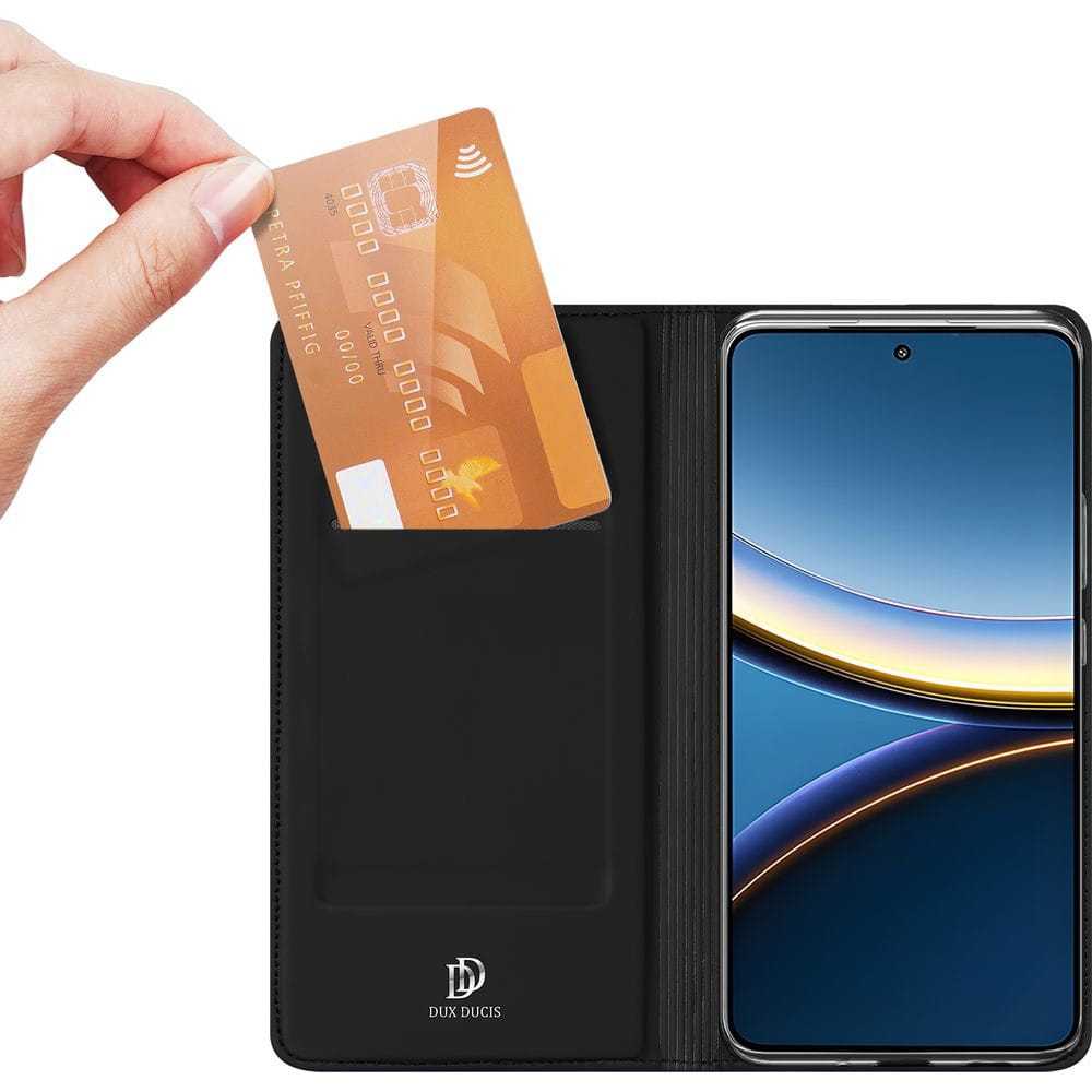 Image of Etui z klapką Dux Ducis Skin Pro do Xiaomi POCO F7 Pro, czarne