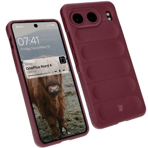 Image of Pancerne etui Bizon Case Tur do OnePlus Nord 4, ciemnofioletowe