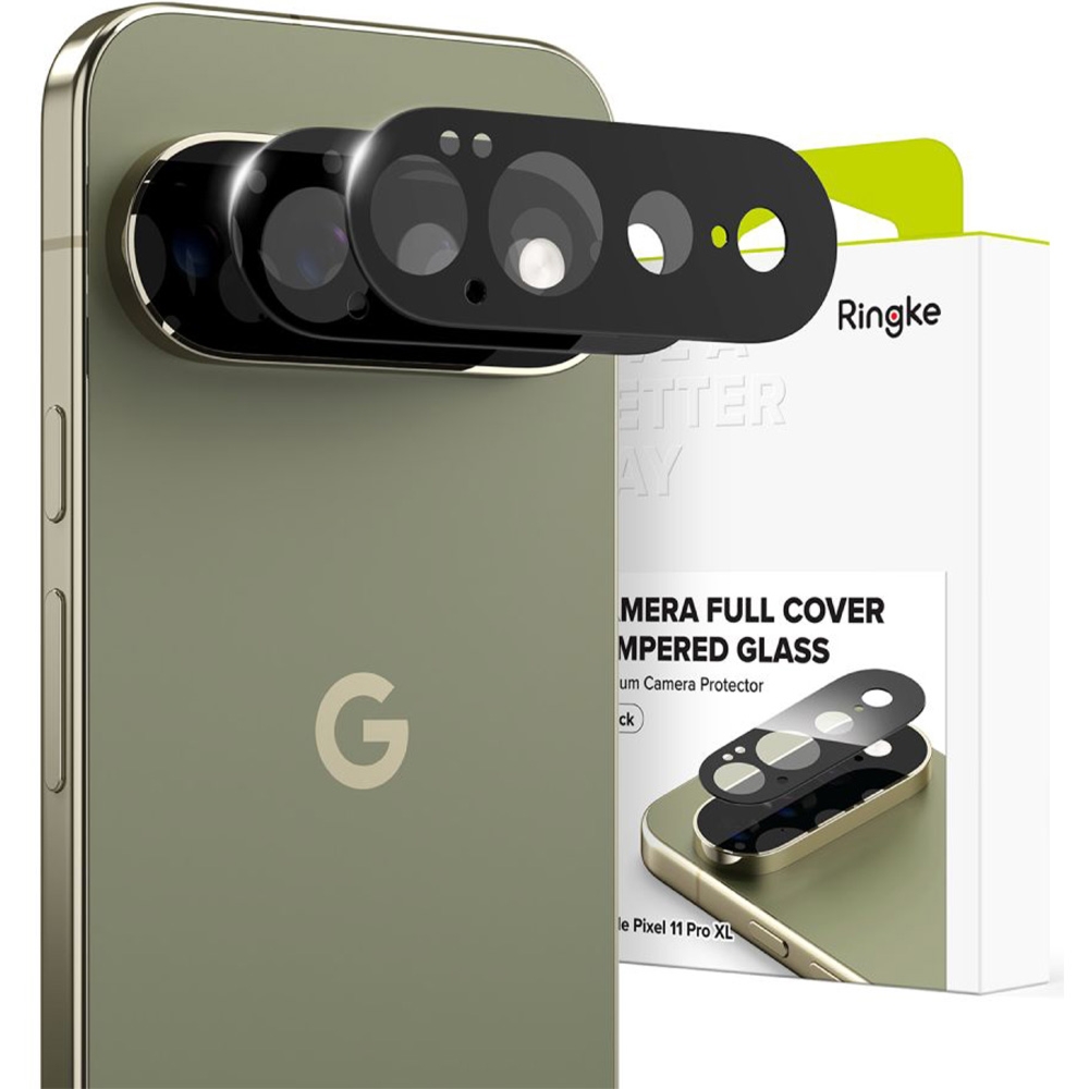 OUTLET: Nakładka na aparat Ringke Camera Full Cover Glass do Google Pixel 11 Pro XL, 2 sztuki
