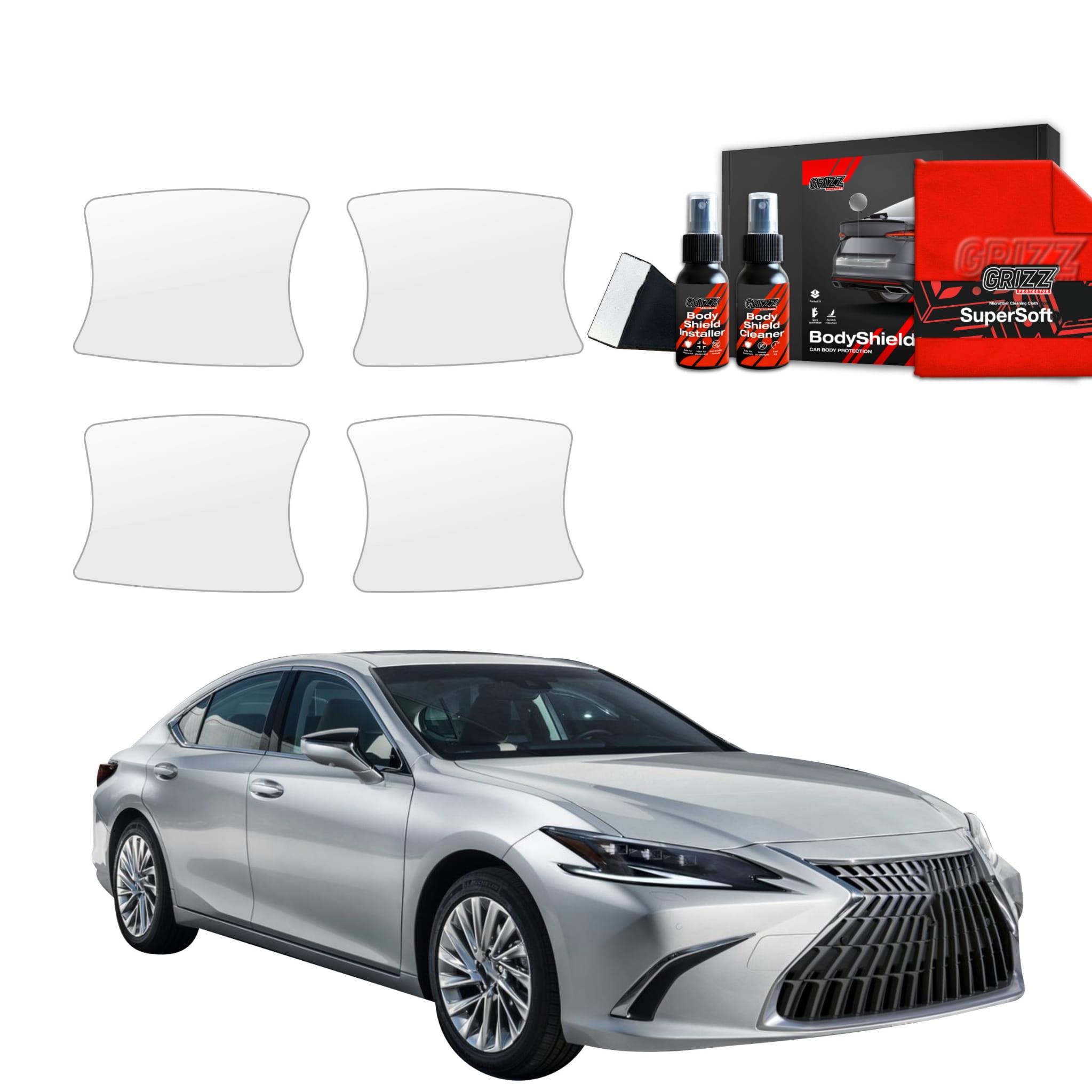 4w1 Folia ochronna pod klamki Grizz Protector do Lexus ES 300h (2021-2024)