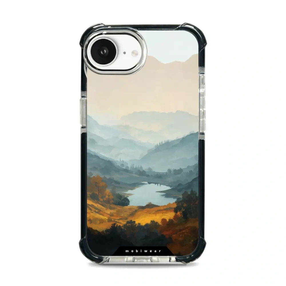 Etui ochronne do iPhone 17e do MagSafe, Mobiwear Elite Bumper, jezioro w dolinie