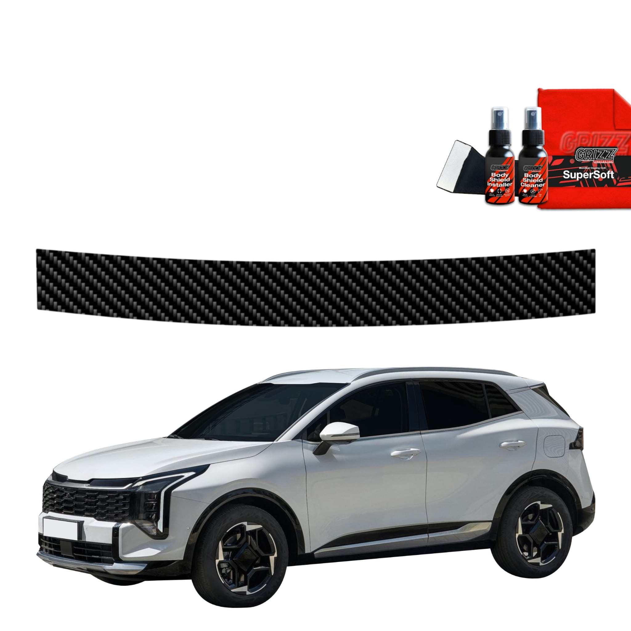 Folia karbonowa Grizz Protector na próg bagażnika do Kia Sportage 5 Facelift (2025-2026)