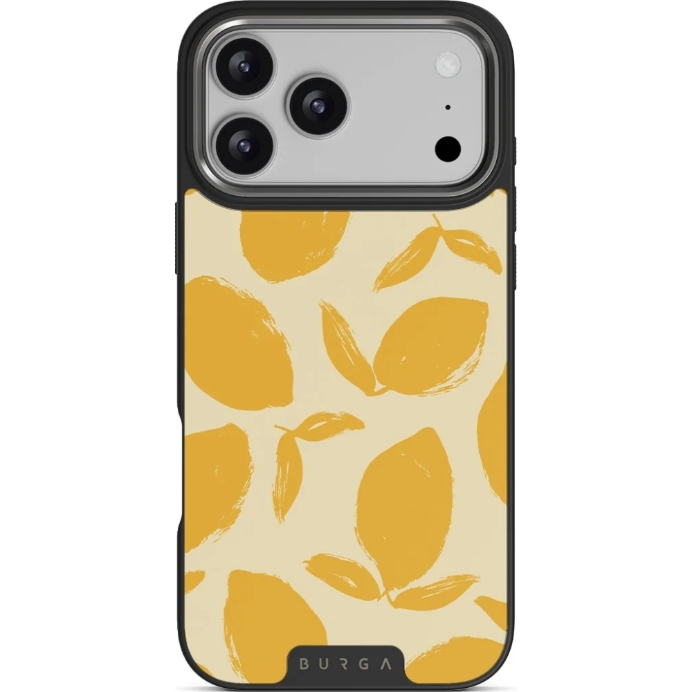 Etui Burga Elite Dark MagSafe do iPhone 18 Pro Max, Lemon Tart Gunmetal