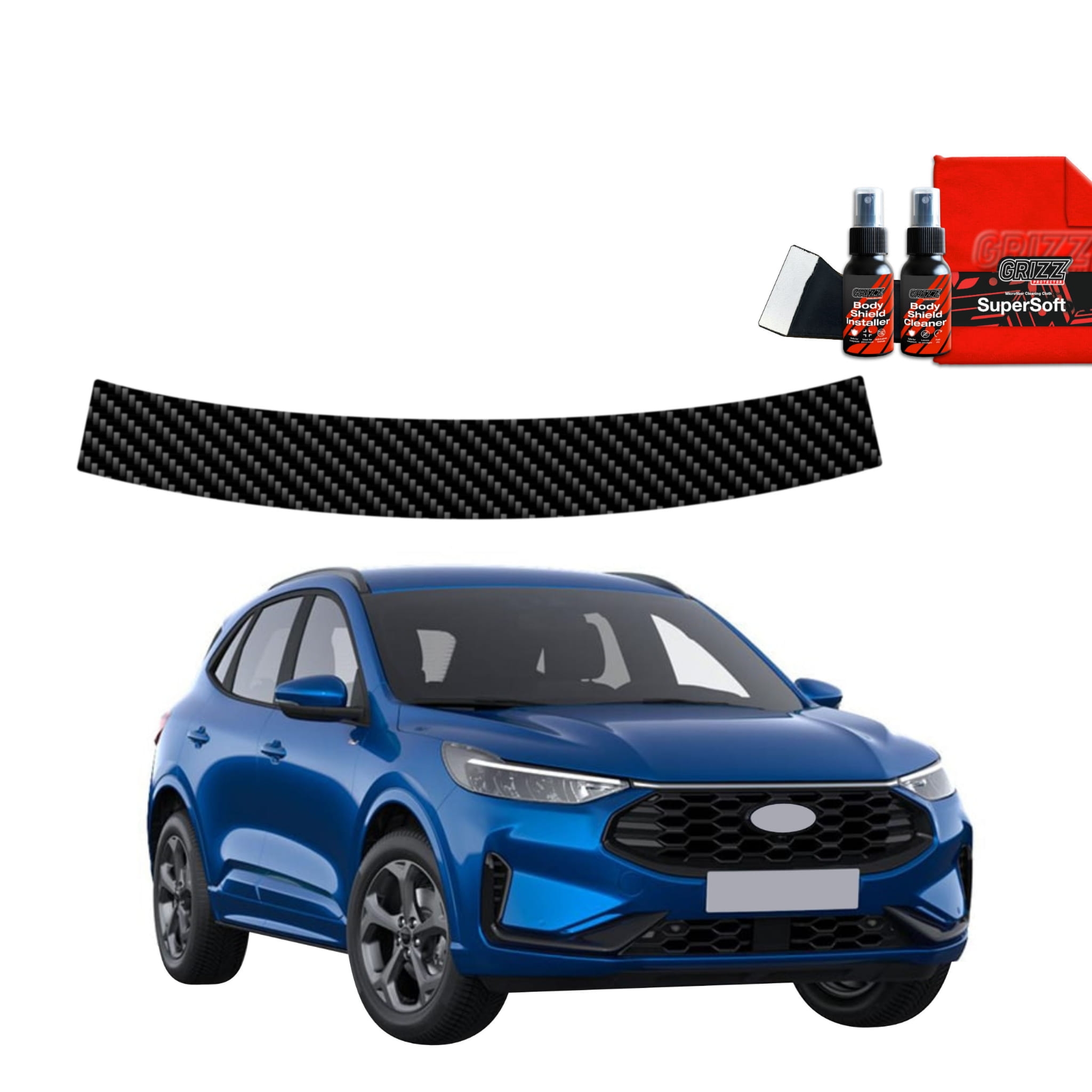 Folia karbonowa Grizz Protector na próg bagażnika do Ford Kuga ST-Line X Facelift (2024-2026)