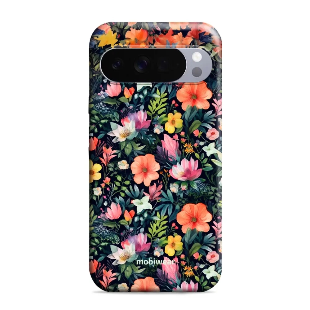 Etui ochronne do Google Pixel 10 Pro XL, Mobiwear Elite Pro, kolorowo-kwieciste