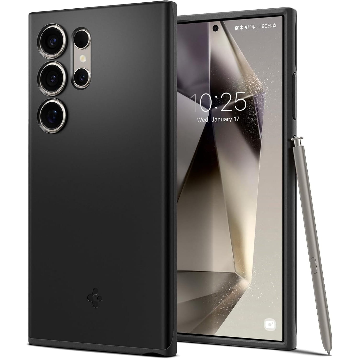 Image of Etui Spigen Thin Fit do Galaxy S24 Ultra, czarne