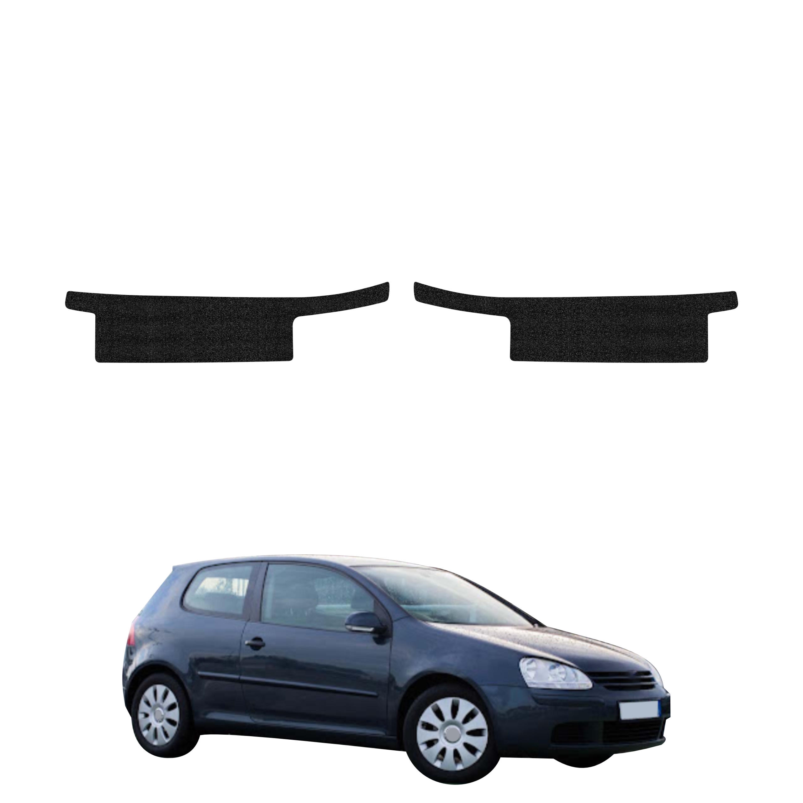 2w1 Czarna powłoka techniczna Grizz Protector na progi Volkswagen Golf 5 Hatchback 3D (2003-2009)