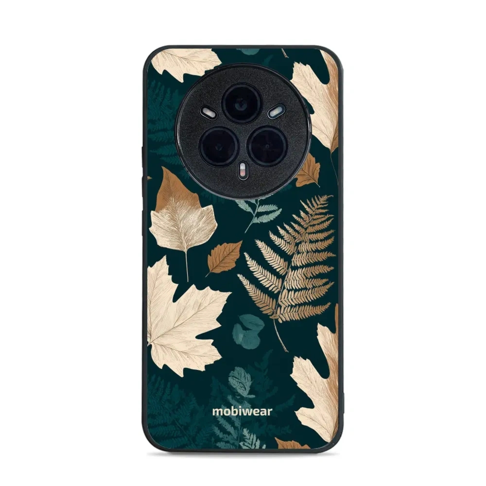 Etui ochronne do realme 14 Pro Plus 5G, Mobiwear Glossy Case, zielnik z liści i paproci