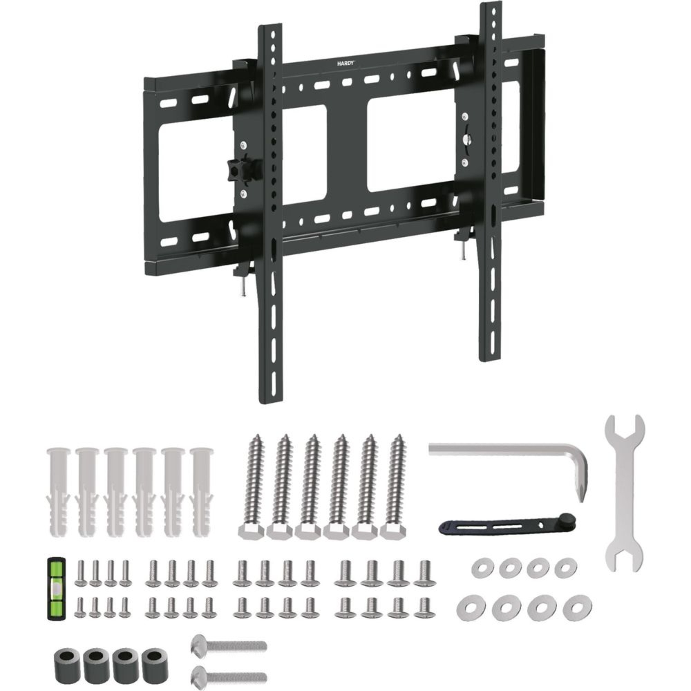 Uchwyt ścienny 3mk Hardy SlimGrip Pro 80 do telewizora / monitora 32–80″ z VESA, czarny