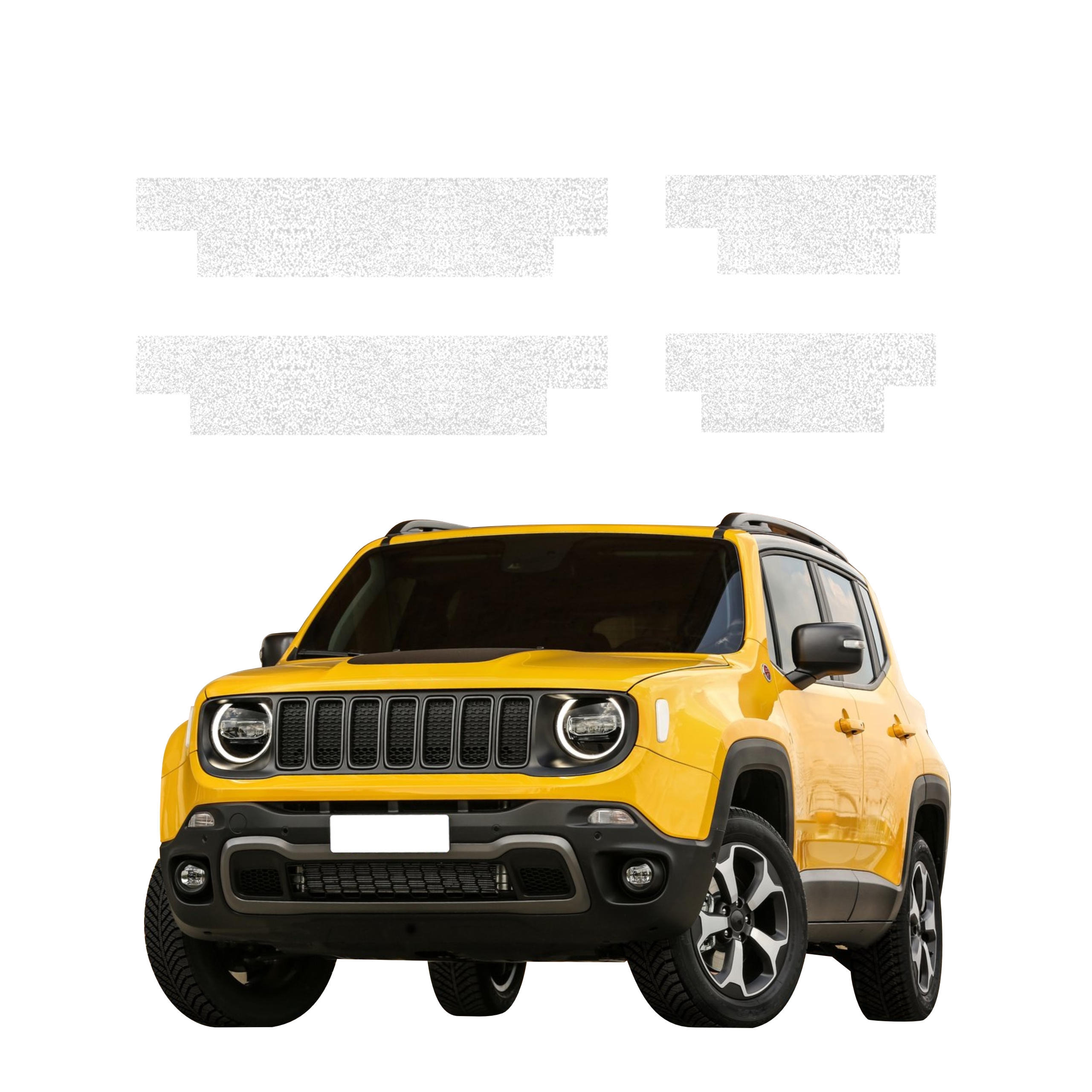 4w1 Biała powłoka techniczna Grizz Protector na progi Jeep Renegade (2022-2026)