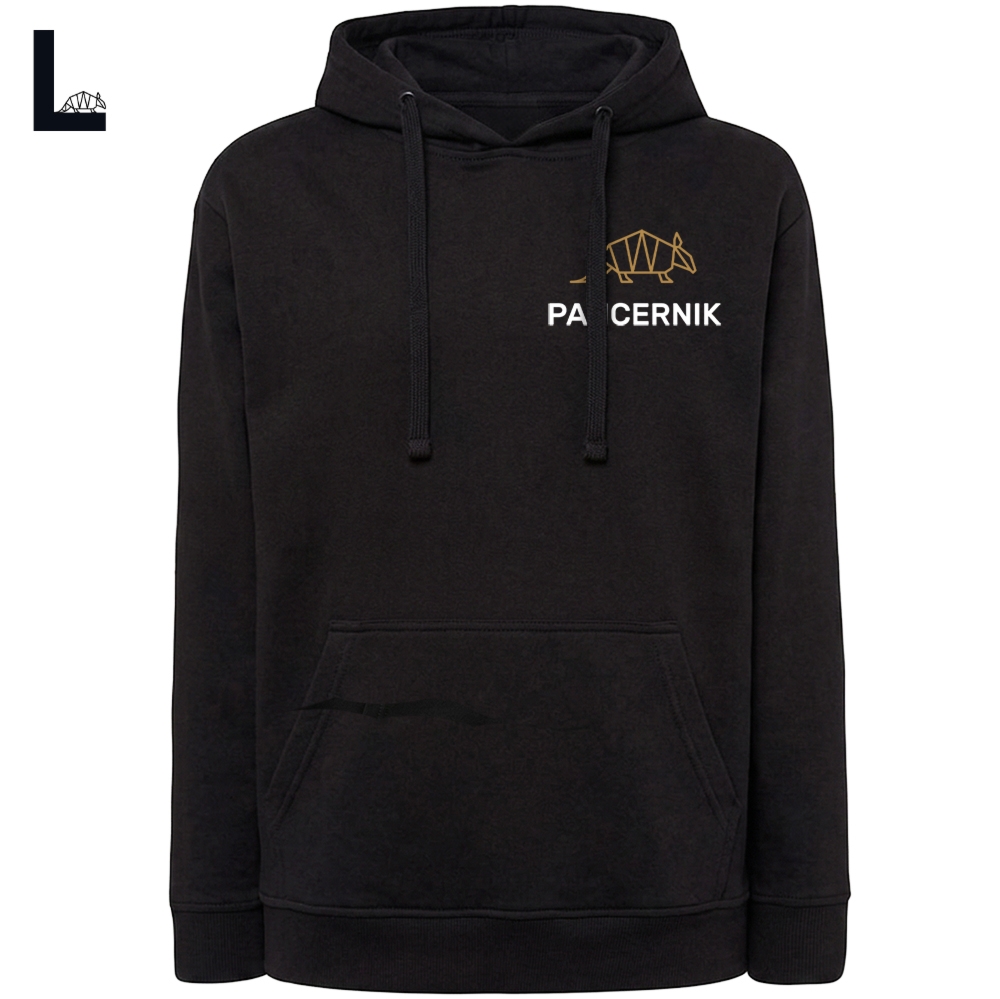 Bluza z kapturem, hoodie Pancernik Classic, czarna L