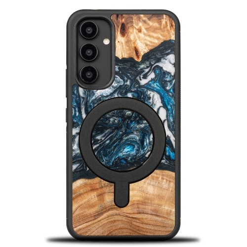 Image of Drewniane etui do Galaxy A54 5G, Bewood Unique Planets Ziemia do MagSafe