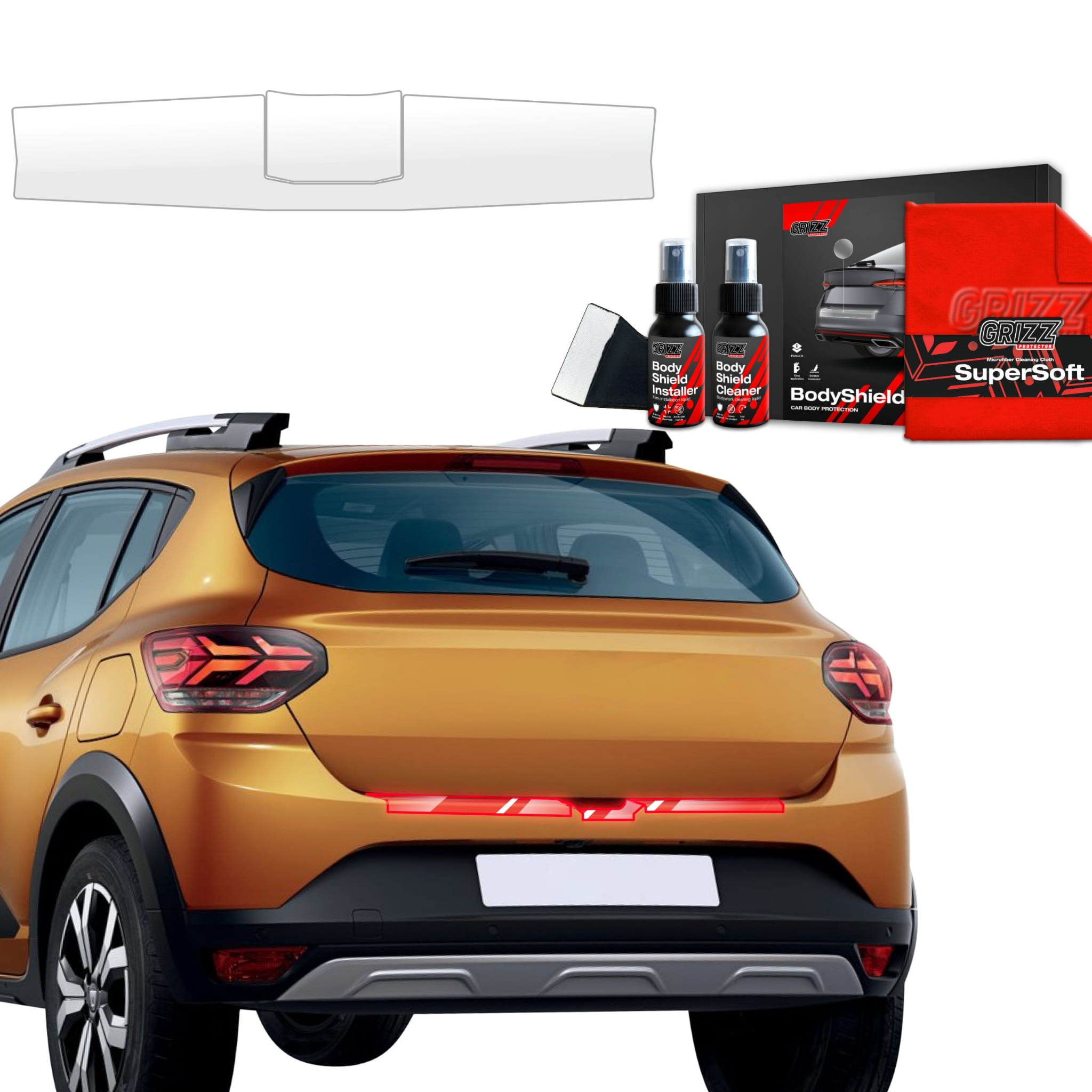 Folia ochronna Grizz Protector na próg bagażnika do Dacia Sandero (2020-2026)