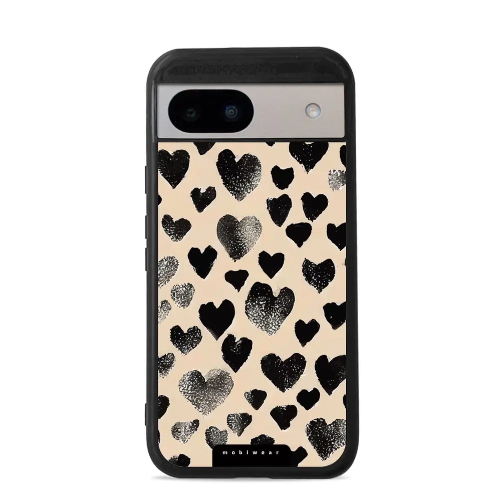 Etui ochronne do Google Pixel 8a, Mobiwear Glossy Case, beżowa miłość