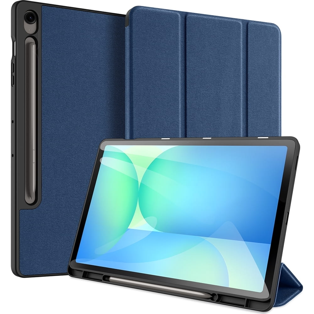 Image of Etui z klapką Dux Ducis Domo do Galaxy Tab S10 FE Plus, granatowe
