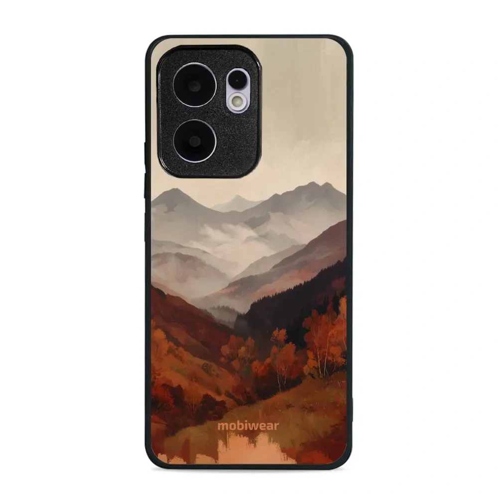 Etui ochronne do OPPO Reno13 F, Mobiwear Glossy Case, mglista dolina w górach
