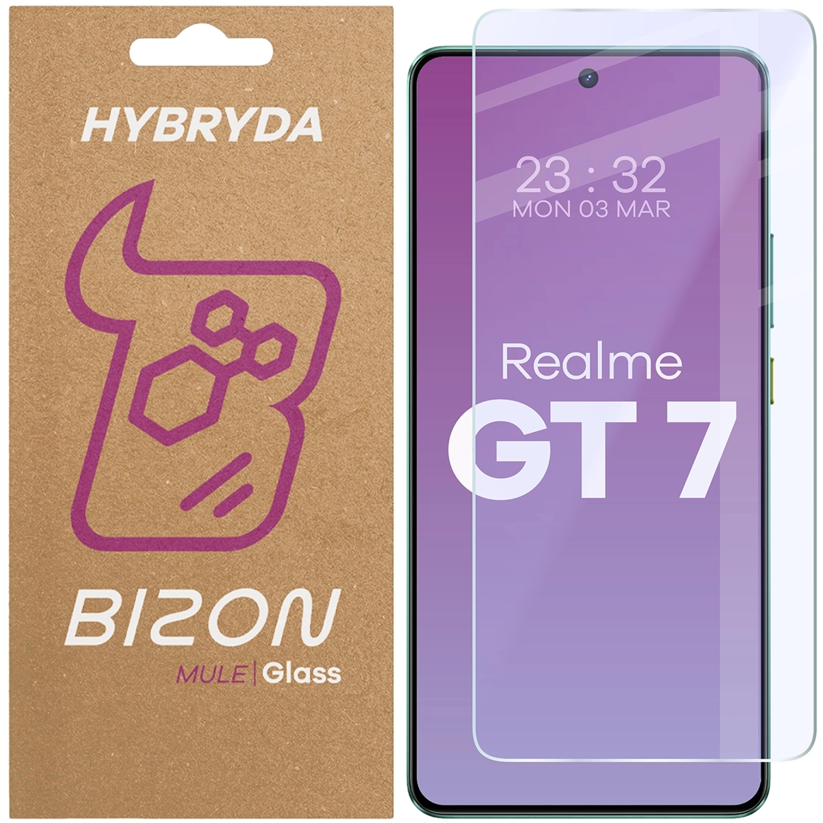 Elastyczne szkło hybrydowe Bizon Hybrid Mule do Realme GT 7