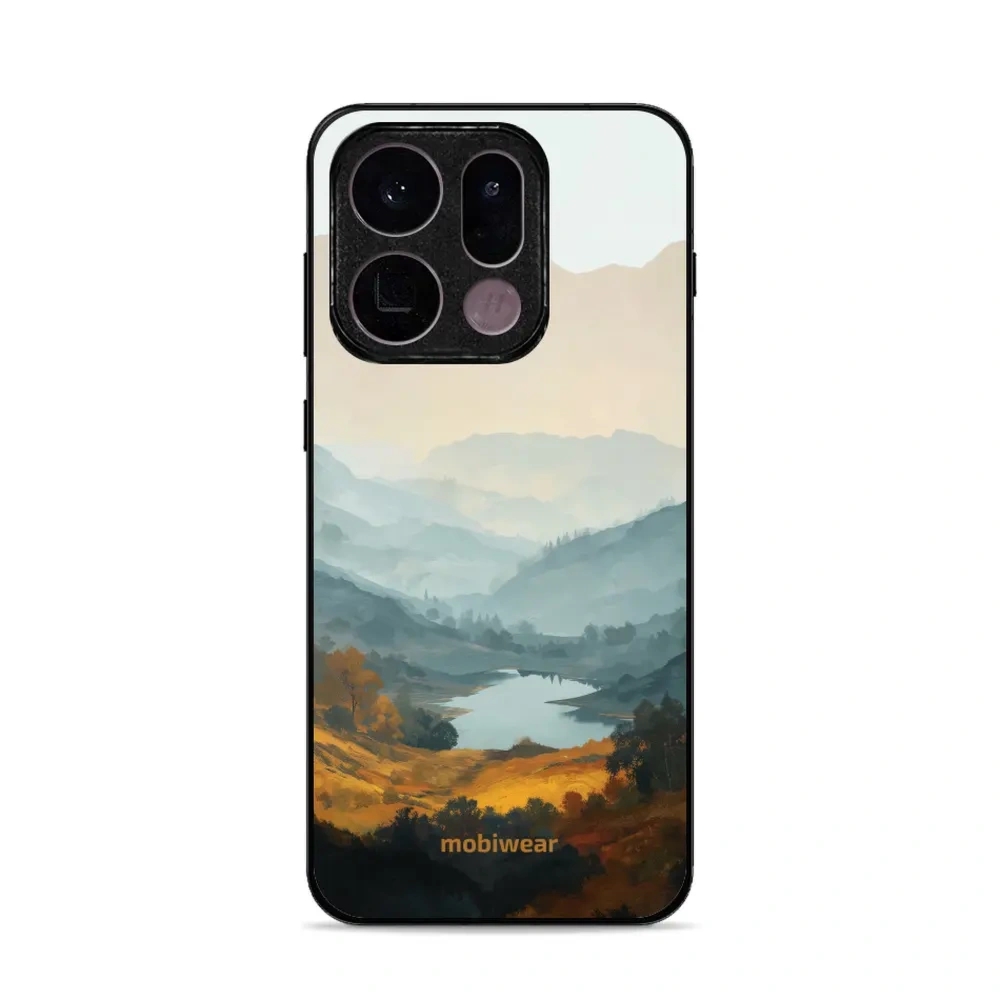 Etui ochronne do OPPO Find X9, Mobiwear Glossy Case, jezioro w dolinie