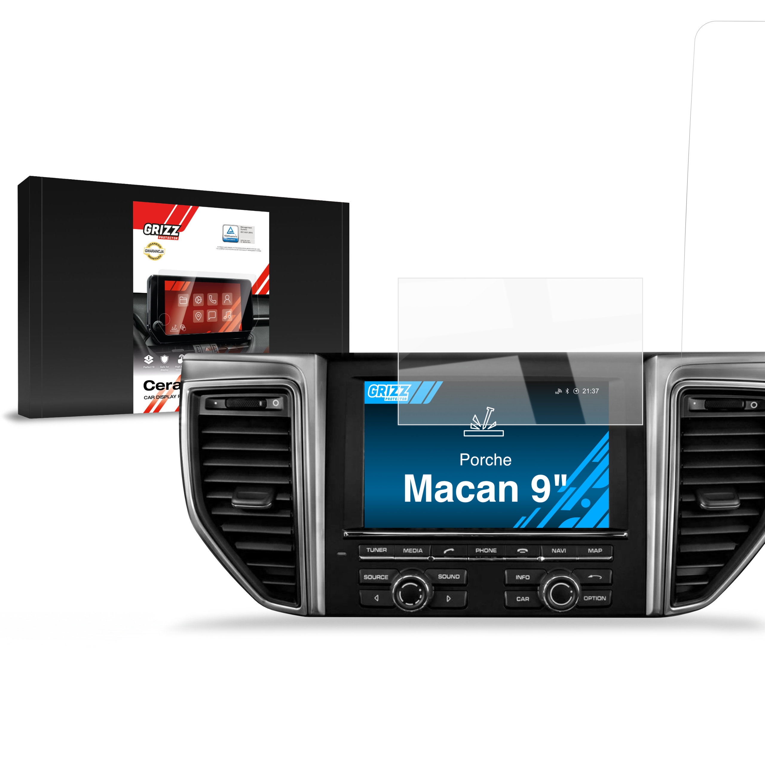 Folia ceramiczna Grizz Protector do Porsche Macan 9″ (2014-2018)