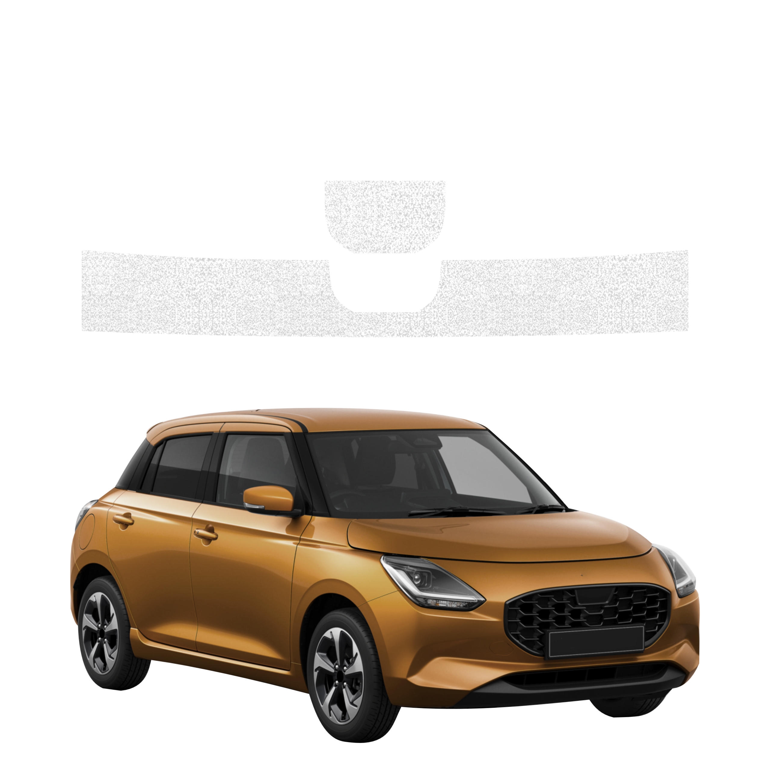 2w1 Biała powłoka techniczna Grizz Protector na próg bagażnika Suzuki Swift (2024-2026)