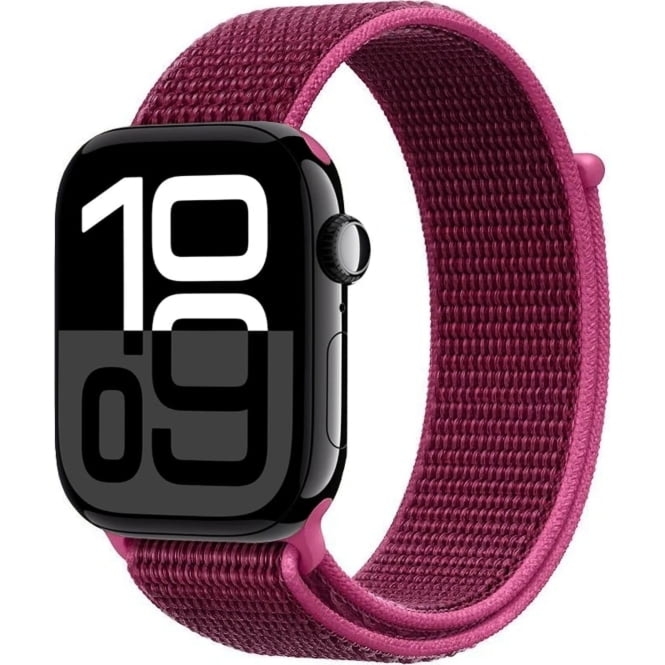 Pasek Crong Nylon do Apple Watch 42/41/40/38 mm, burgundowy