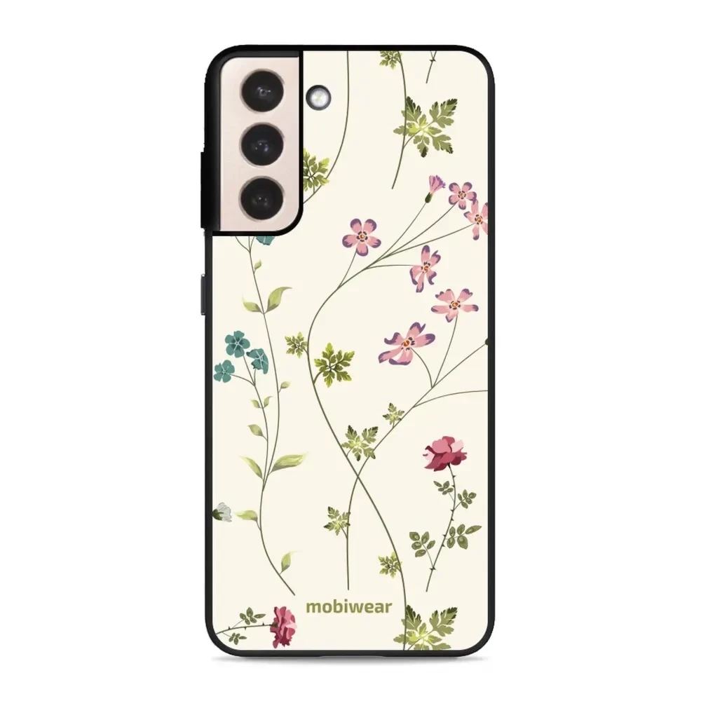 Etui ochronne do Galaxy S21 Plus, Mobiwear Glossy Case, sielski kwiat
