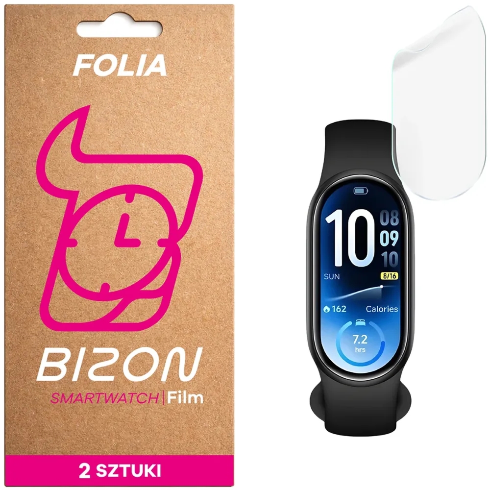 Folia hydrożelowa na ekran Bizon Watch Film Hydrogel Duo do Xiaomi Smart Band 11, 2 sztuki