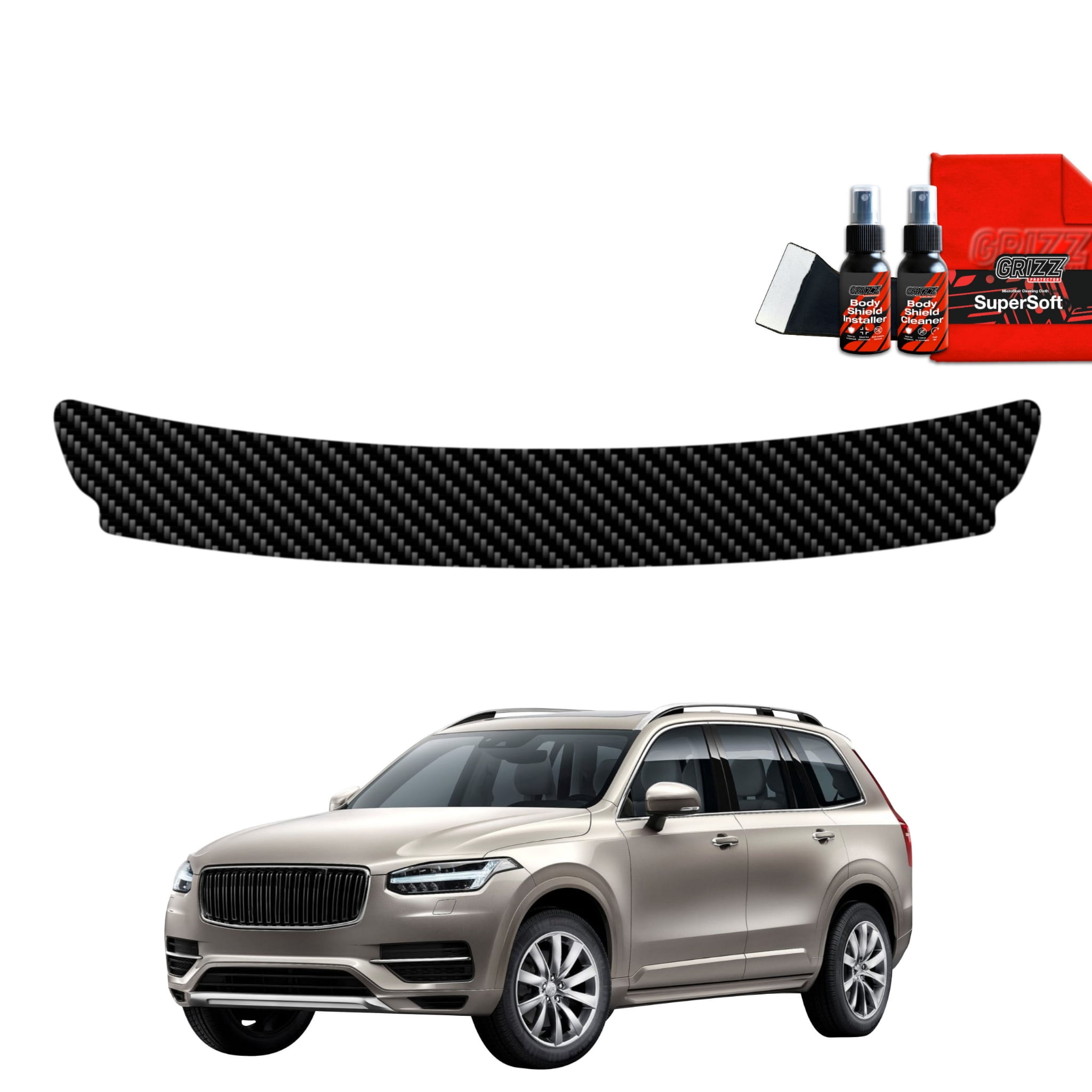 Folia karbonowa Grizz Protector na próg bagażnika do Volvo XC90 (2015-2020)