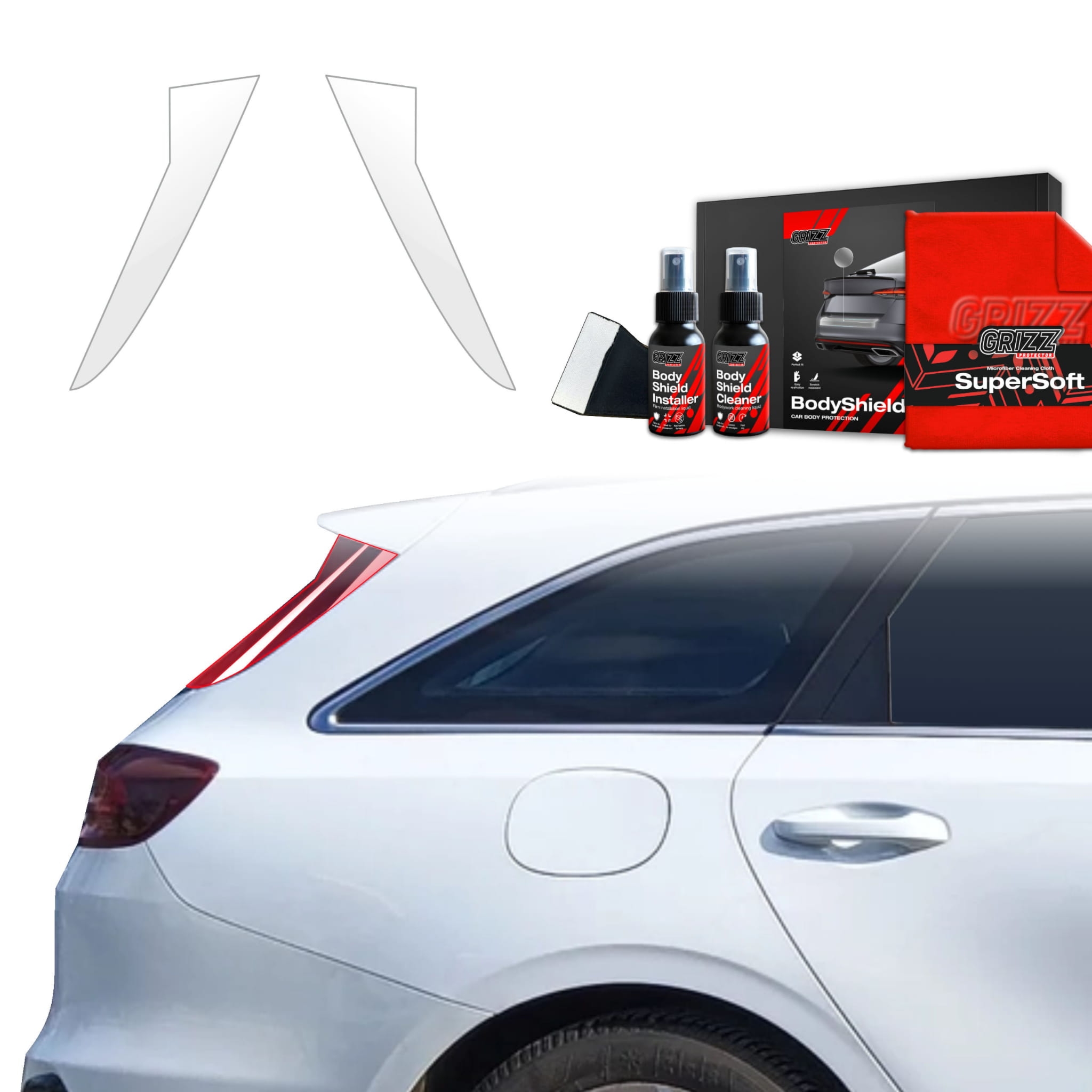 2w1 Folia ochronna na słupki Grizz Protector do Kia Ceed SW Kombi (2021-2025)
