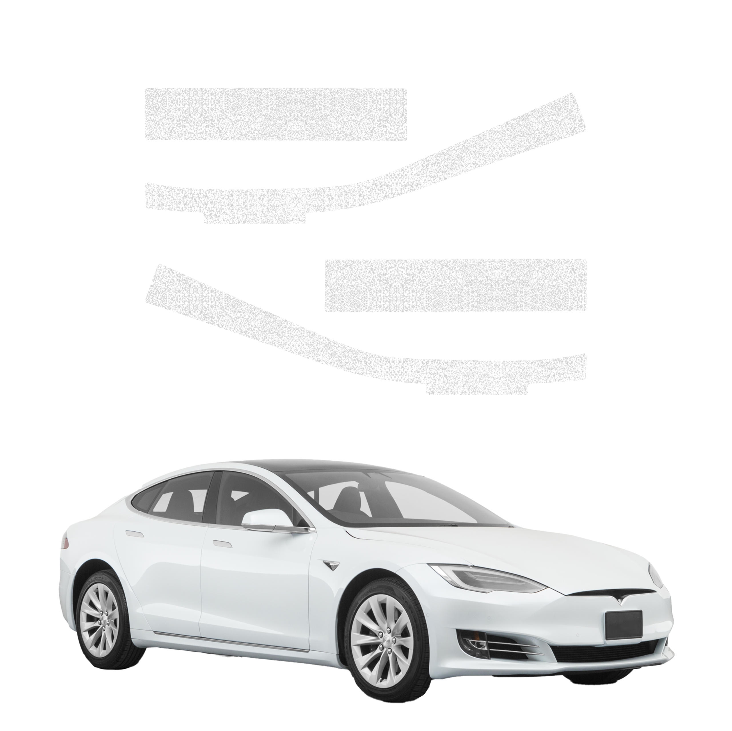 4w1 Biała powłoka techniczna Grizz Protector na progi Tesla Model S (2023-2026)