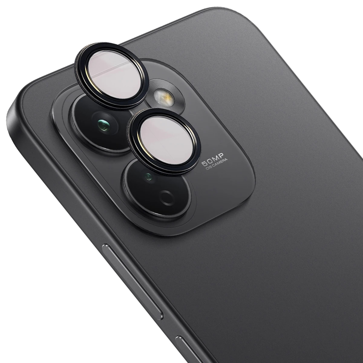 Szkło na aparat Bizon Glass Snap Lens do Xiaomi Redmi Note 17 Pro Max 5G, 1 zestaw, czarna ramka