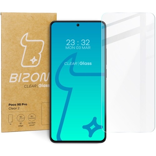 Image of Szkło hartowane Bizon Glass Clear 2 do Xiaomi Poco X6 Pro