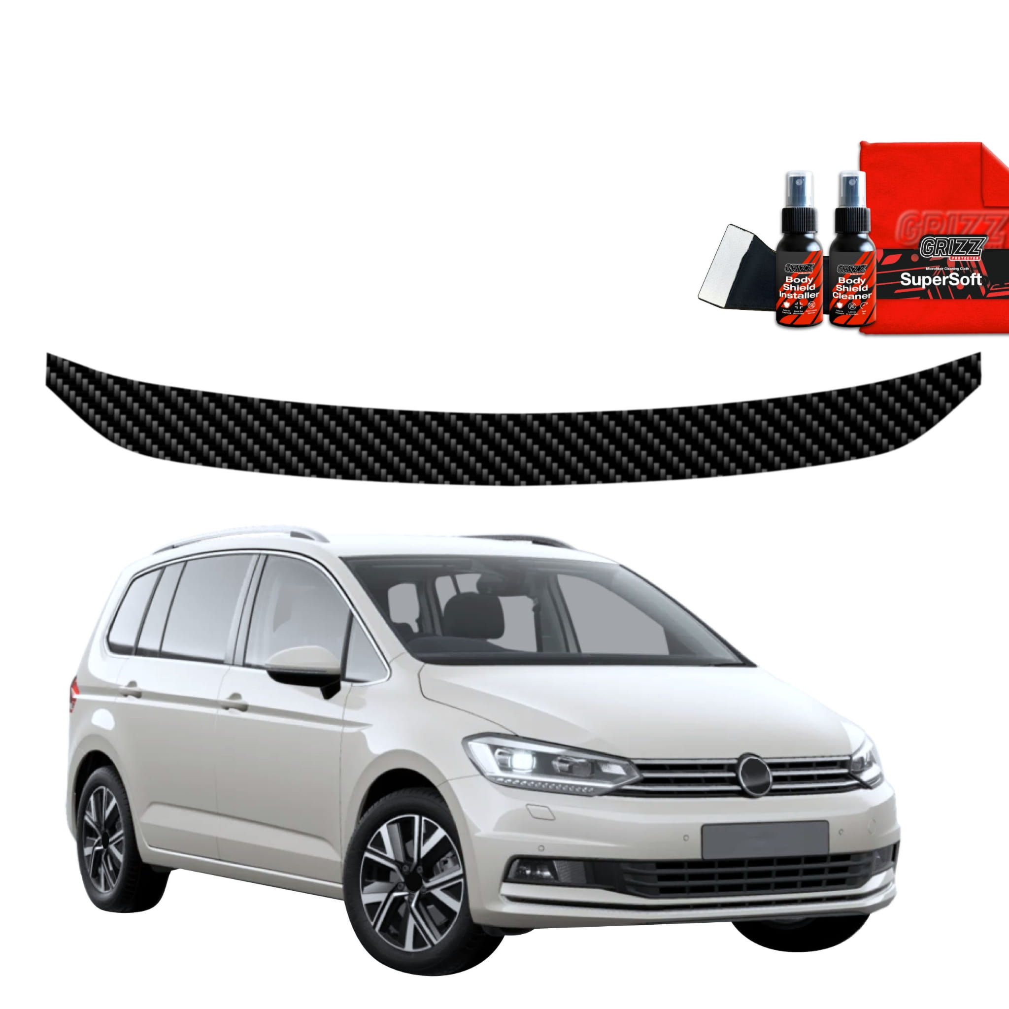 Folia karbonowa Grizz Protector na próg bagażnika do Volkswagen VW Touran (2024-2026)