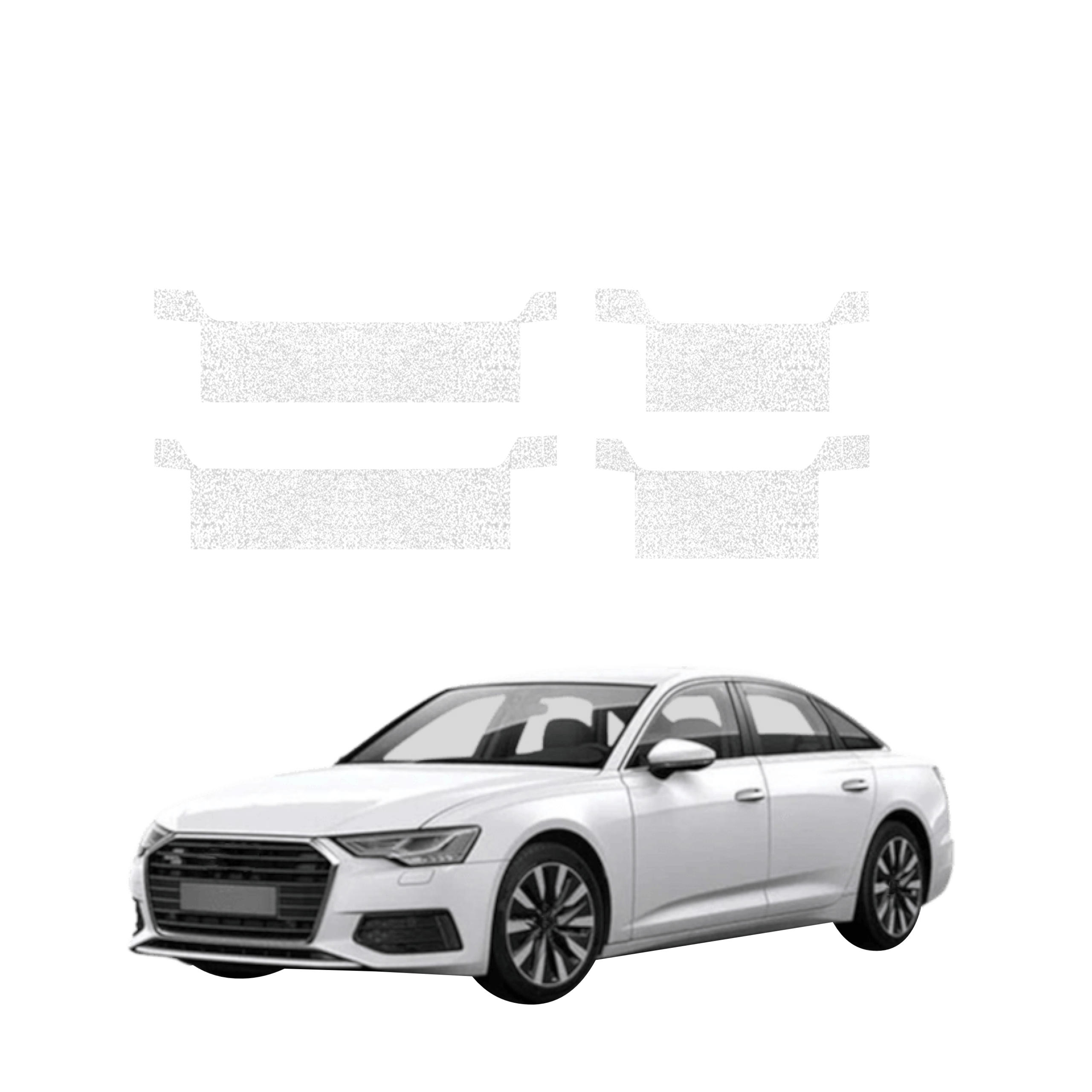 4w1 Biała powłoka techniczna Grizz Protector na progi Audi A6 C8 Sedan (2018-2023)